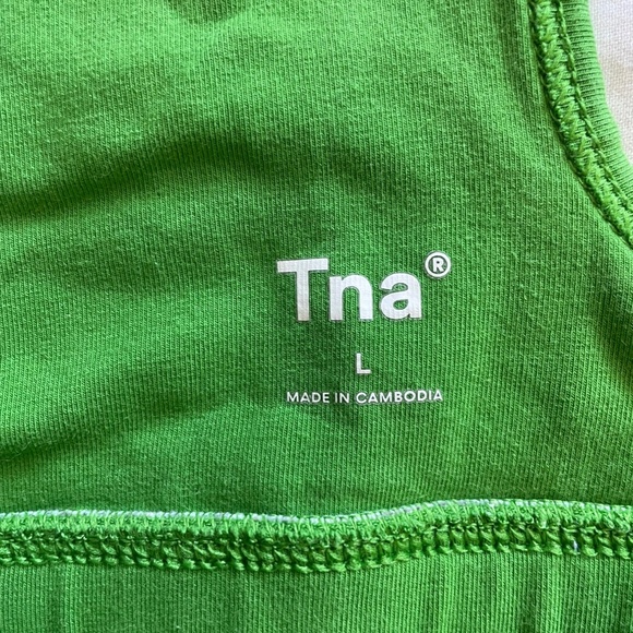 Aritzia Tna Tnachill™ Lester Bra Top Vine Green Size Large - Picture 4 of 5